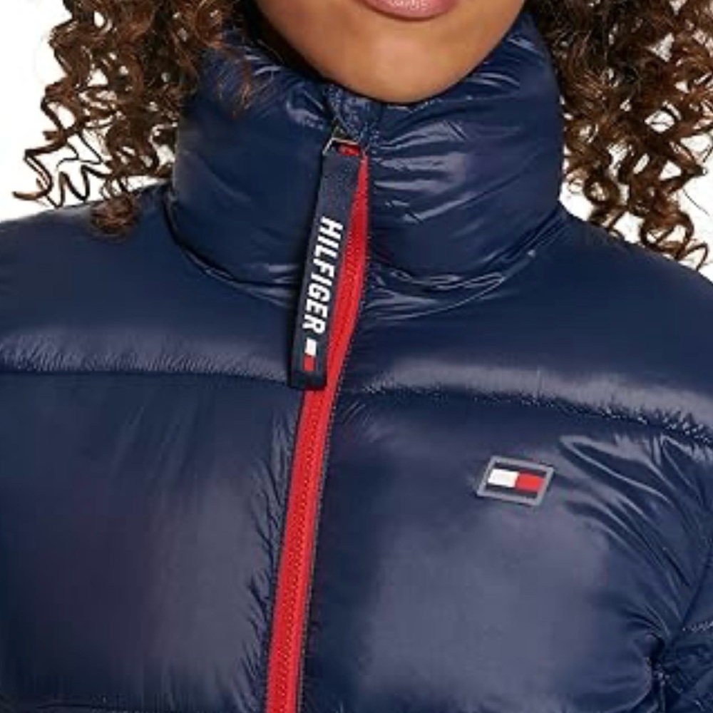 Tommy Hilfiger Women's Navy Puffer Jacket - Picture 2 of 9